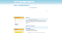 Desktop Screenshot of kawaly.hostil.pl